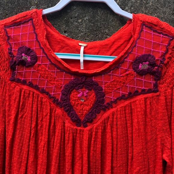 Free People Begonia Embroidered Top - Picture 6 of 12